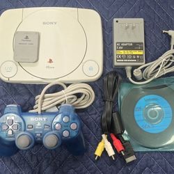 Sony PSOne console mod chipped, 2 controllers, 5 games