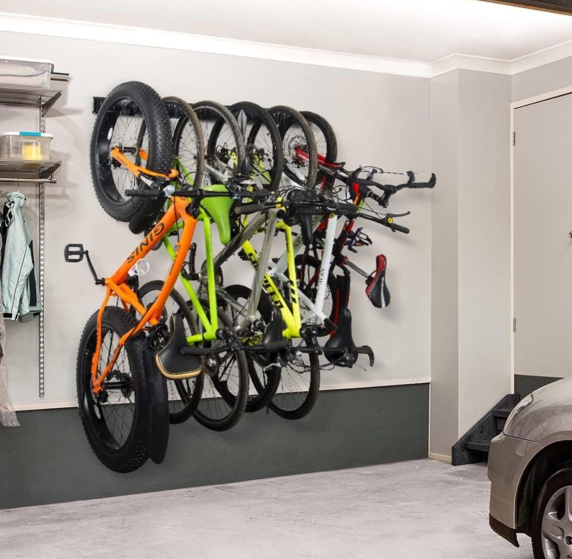 Bike Storage Rack For 6 Bikes, Holds 300lbs - Ultrawall