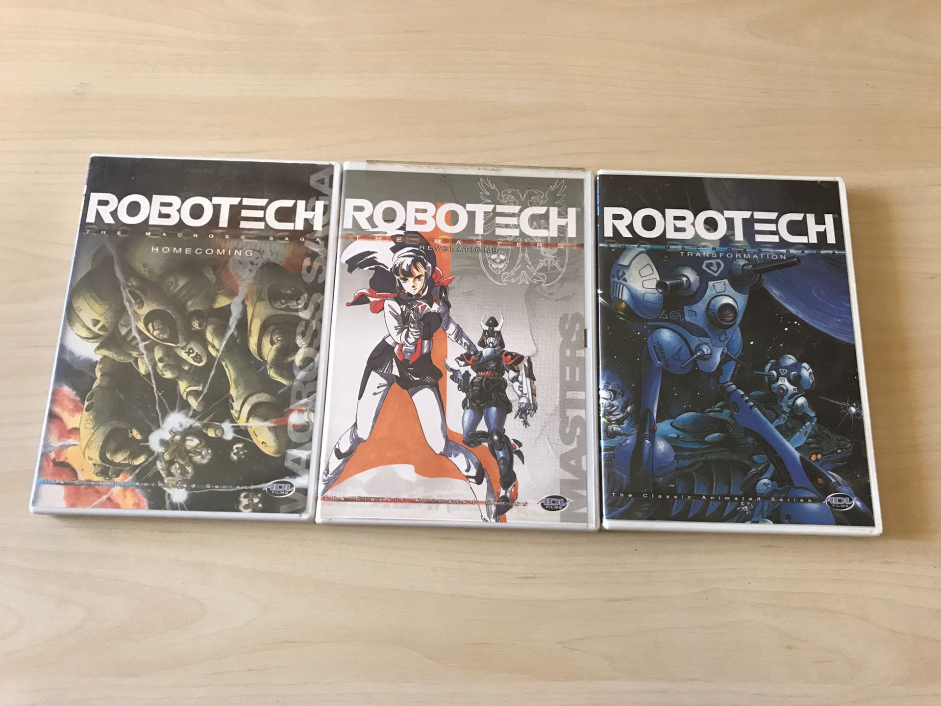 The Classic Animated Series Robotech The Macross Saga Set DVD 2,3,8 Disks Clean