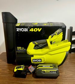 Ryobi 40v 550 CFM Blower Kit