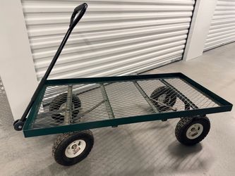 Heavy Duty Steel Mesh Garden Utility Wagon