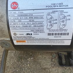 AC  Motor And Pump 230 V