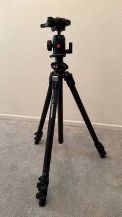 Manfrotto carbon fiber tripod and ball head.