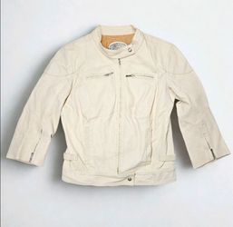 Fendi Selleria White Leather Jacket