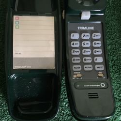 Vintage Lucent Technologies Trimline Telephone 210. Dark Green.