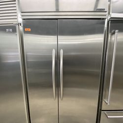 Kitchen Aid Side By Side Built In 42” Wide Refrigerator 