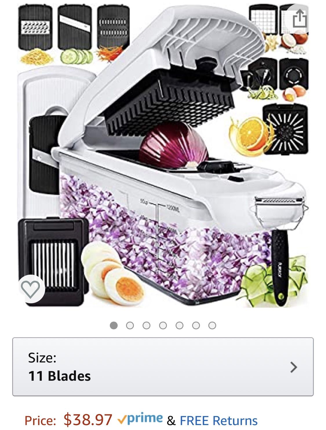 Fullstar Vegetable Chopper Dicer Mandoline Slicer - Food Chopper Vegetable Spiralizer Vegetable Slicer - Onion Chopper Salad Chopper Veggie Chopper V