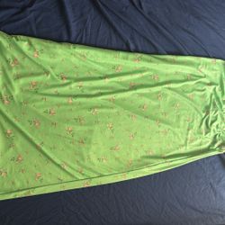 Floral Green Maxi Skirt