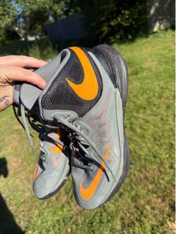 Nike Prime Hype DF II Grey Orange Y2K Hoopcore Basketball Shoes