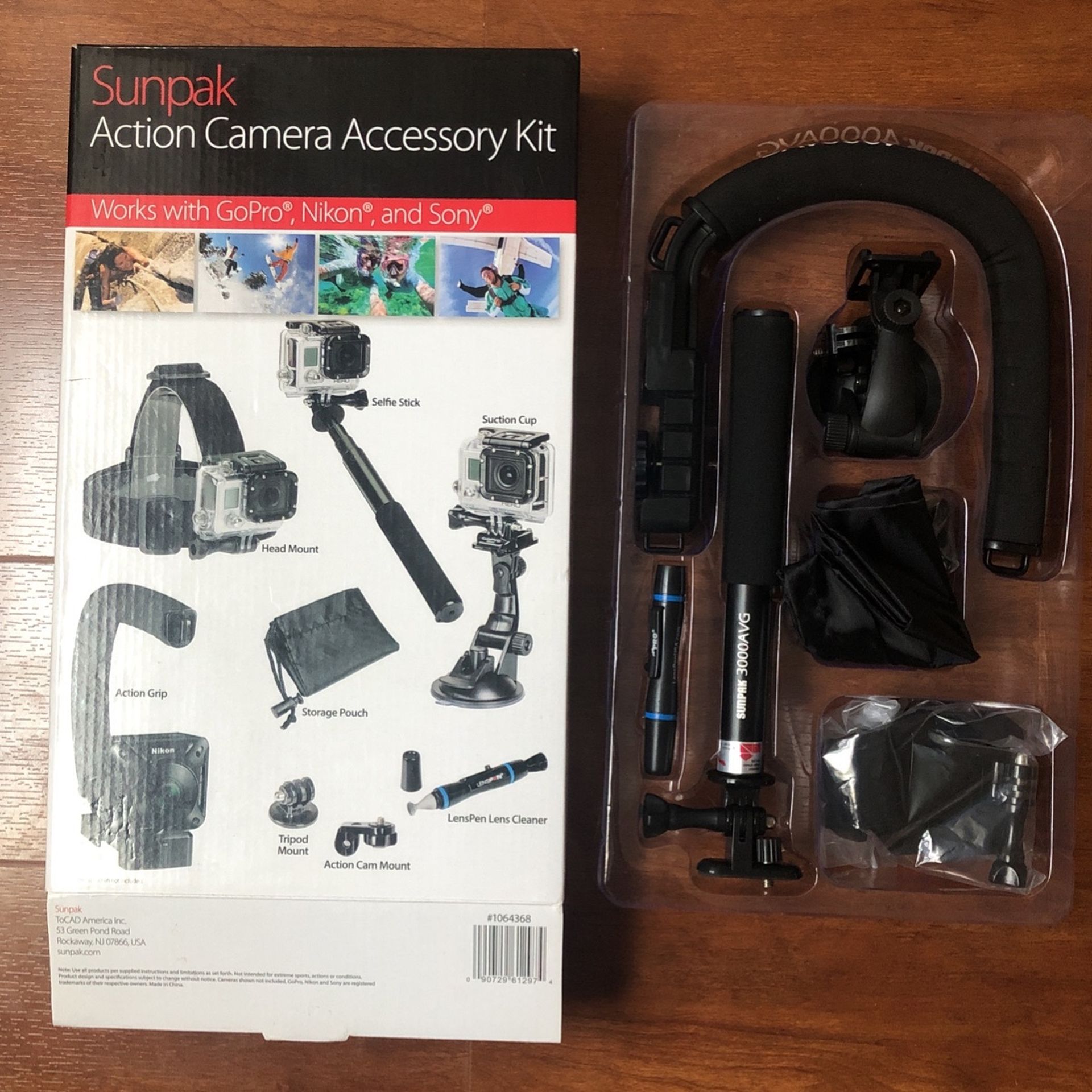 Sunpak Action Camera Accessory Kit GoPro Nikon Sony