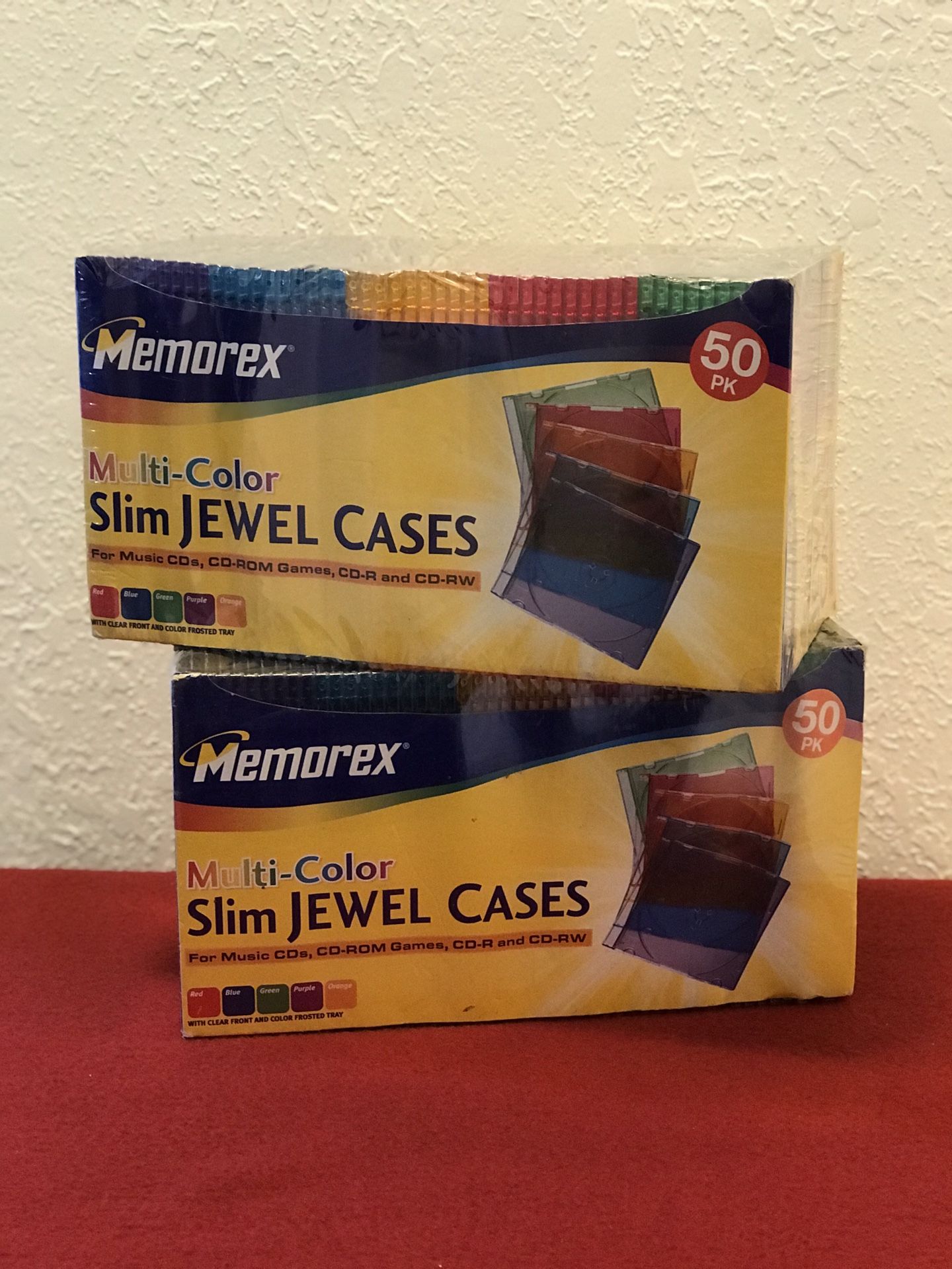 Memorex 100 CD Jewel Cases