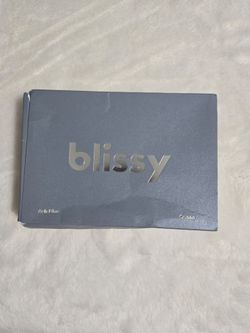 Blissy 100% mulberry silk queen pillowcase ash blue