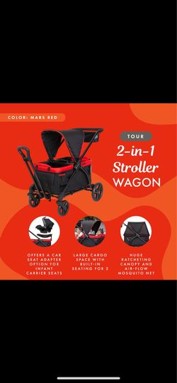 Baby Trend Tour 2-in-1 Stroller Wagon