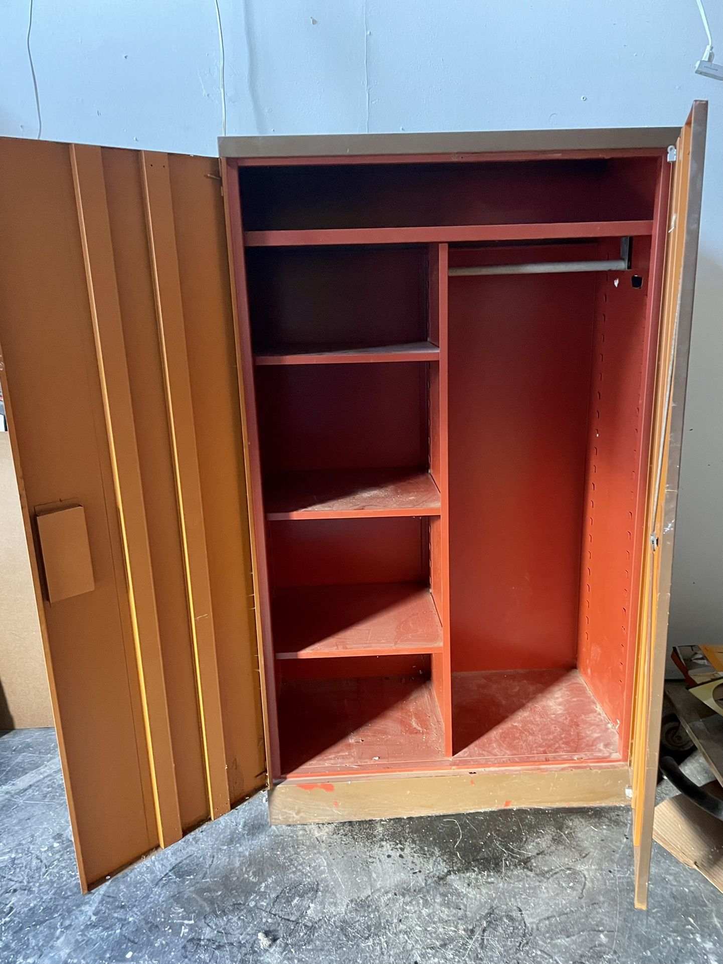 Vintage Steel Freestanding Closet