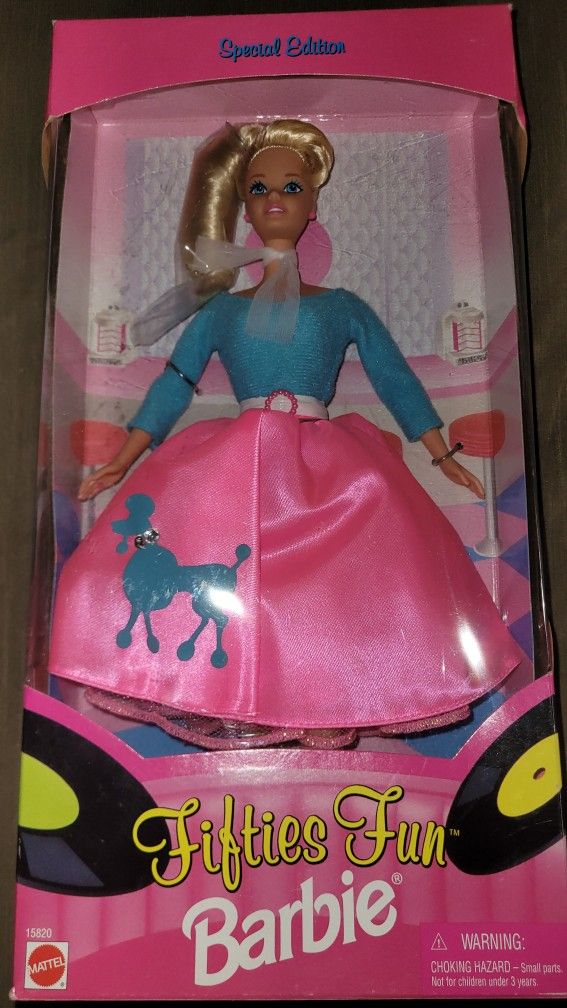 1996 50s Fifties Fun Barbie Doll Poodle Skirt Sock Hop