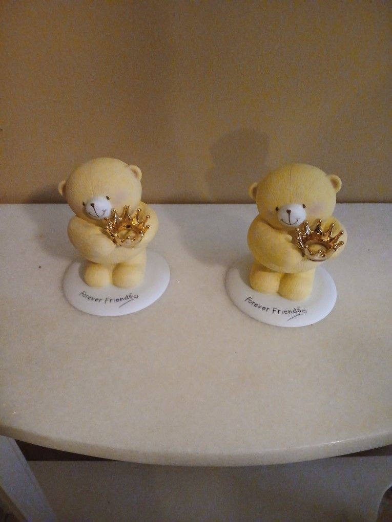 Hallmark Forever Friends Bear Figurines. Please See Full Description Below.