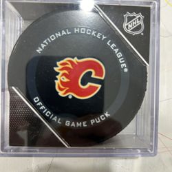 Calgary Flames Official Hockey Puck