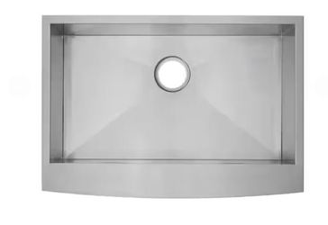 30 in. x 21 in. Stainless Steel, Single Basin, Farmhouse Kitchen Sink