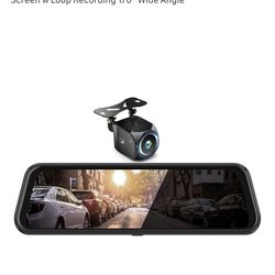 Visit the aphrophina Store
5.0
5.0 out of 5 stars
(1)
Upgraded 10'' Rear View Mirror Camera Mirror Dash Cam Front and Rear 1080P Backup Camera Night V