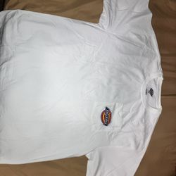 White Dickies Pocket T