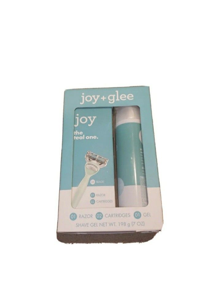 GILLETTE TEAL JOY & GLEE SHAVE  RAZOR CARTRIDGE MOUSSE SET