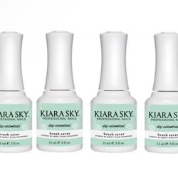 Kiara Sky Dip Powder Essentials, Brush Saver, 15 ml 6 Bottles.