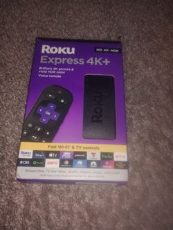 New in Box Roko Express 4k+ Tv Box.    4o2 383 391o