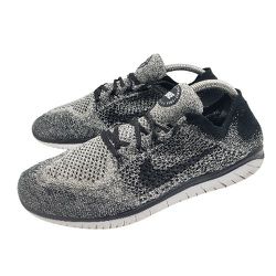 Nike Free RN Flyknit 2018 Running Shoes Black White Oreo Size 11 Mens 942838-101