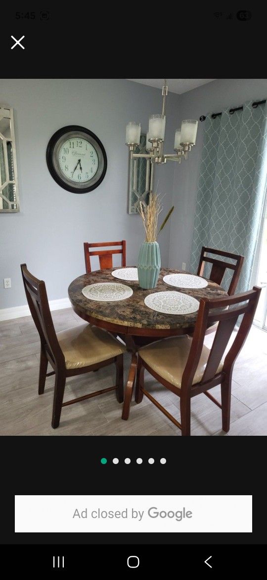Marble Dining Table Set