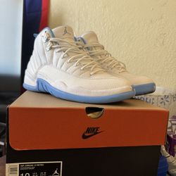 Air Jordan 12 Retro "White and University Blue"