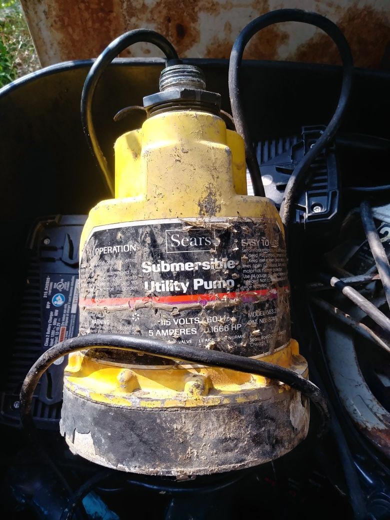 Sears submersible utility pump