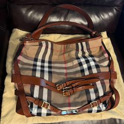 Authentic Burberry Bridle Whipstitch Brown bag