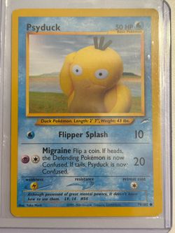 Psyduck Vintage Neo Destiny Pokemon card