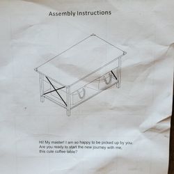 Coffee Table - W- Storage 