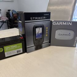 Gps Garmin Striker4 ,cover And Batery 12v