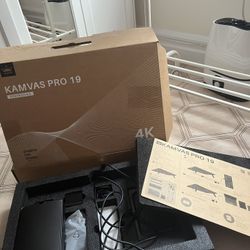 Brand New HUION KAMVAS Pro 19 4K UHD Drawing Tablet with Touch Screen. Pick up only
