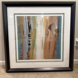 36” X  36” Abstract  Glass Painting Ashley Furniture