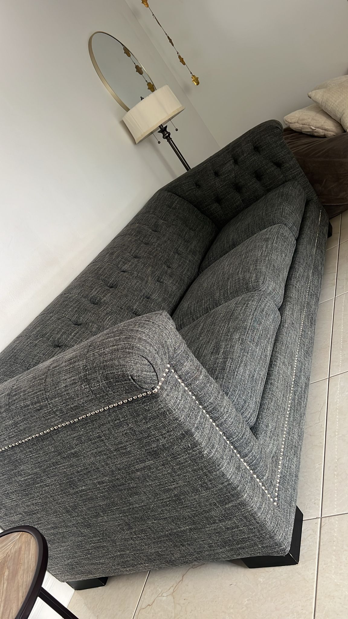 Sofá Set In Grey Color