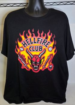 Netflix Stranger Things Hellfire Club Graphic Tee Mens 2XL (44-46)