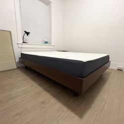 Contemporary Full Bed Frame + Free Mattress 