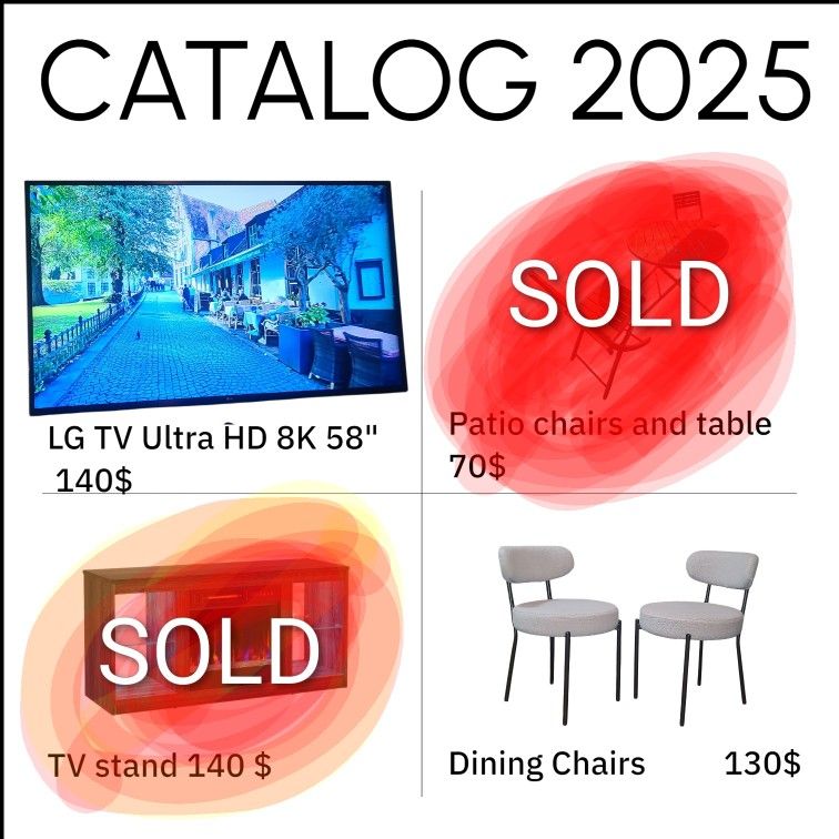 TV And DINNIND CHAIRS