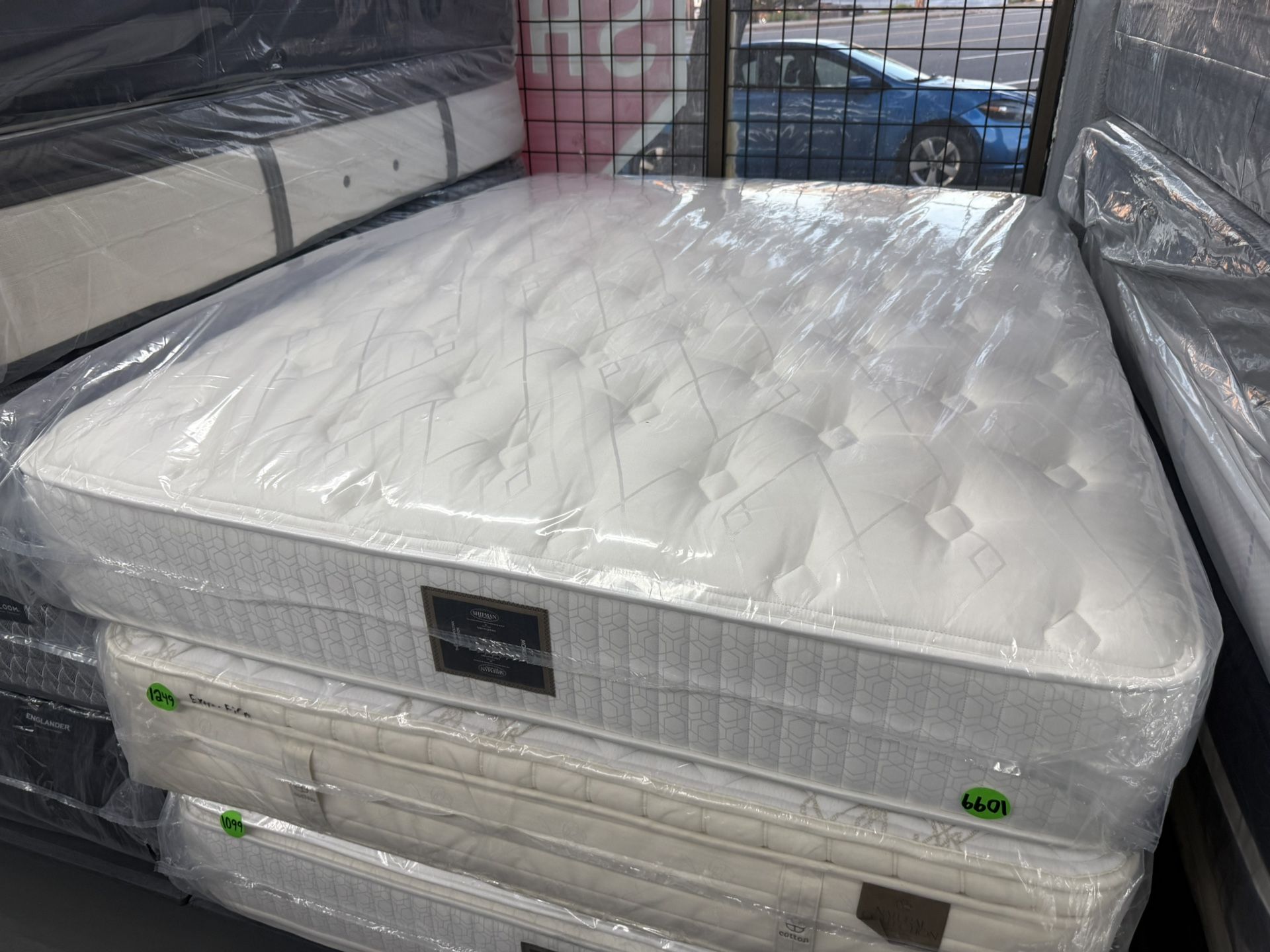 QUEEN SIZE SHIFMAN HANDMADE DOUBLE SIDED MATTRESS & BOX SPRING BED SET