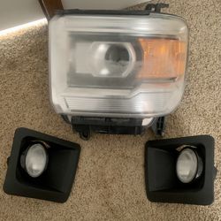 2014-2018 GMC sierra 1500 Headlight and fog lights  