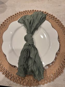 Sage green napkins