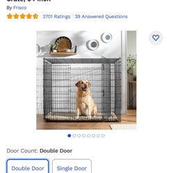 Double Door XX-Large Dog Crate / Kennel 