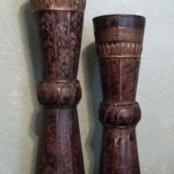 Metal candle holders