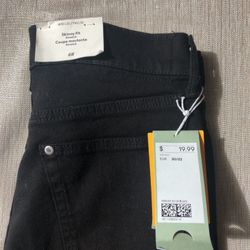 H&M Mens Skinny Fit Black Jeans 30/32 NEW