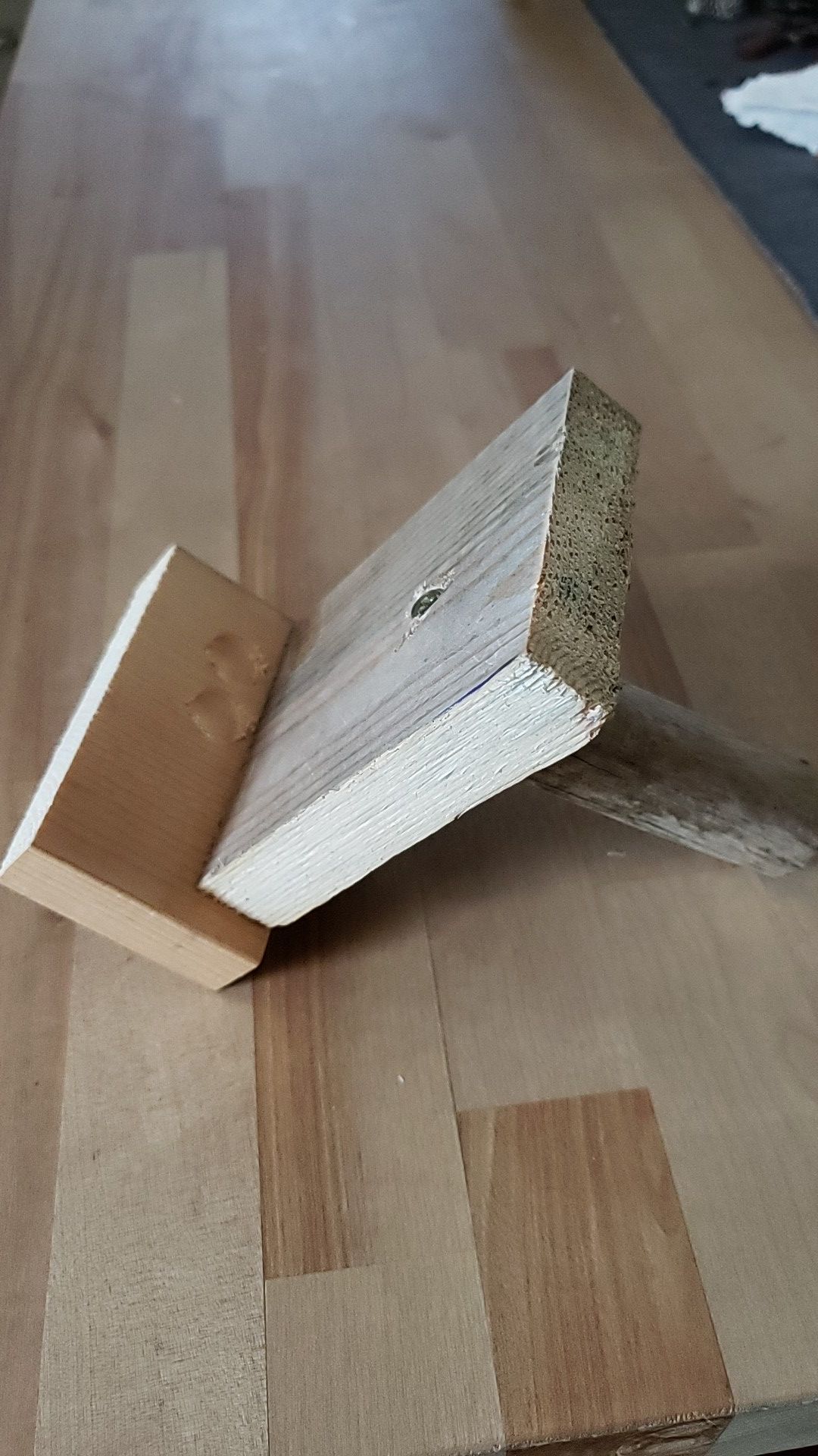 Driftwood art cell phone holder