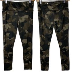 Athleta High Rise Run Free Camo Leggings Size XS