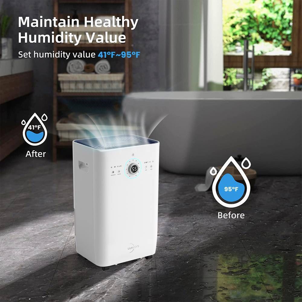 Lumisys OL50D-D024A 125 Pints Dehumidifier White Srl